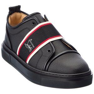 Christian Louboutin ADOLESCENZA FLAT Men Leather Trainers Sneakers Shoes
